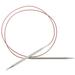 Red Lace Stainless Steel Circular Knitting Needles 40 -Size 5/3.75mm