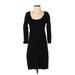 H&M Casual Dress - Sweater Dress: Black Dresses - Women's Size Small