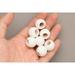 White Wood Beads Round 20mm Sold Per Pkg Of 40 Beads