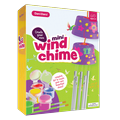 Create & Paint a Mini Wind Chime Making Kit - Arts and Crafts Gift for Girls & Boys Ages 4 5 6 7 8 9 10 -12 - Birthday & Christmas Gifts for Kids - Kid Art & Craft Kits - DIY Stuff for Girl Age 4-12