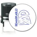 MaxMark Round Teacher Self Inking Stamp - REMARKABLE - Jumbo Series Style TS319 with Blue Ink