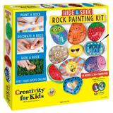 Creativity for Kids Hide and Seek Rock Painting Kit - Child Craft Kit for Boys and Girls