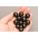 Black Wood Beads Round 16mm Sold Per Pkg Of 50 Beads