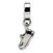 Sterling Silver Sports Shoe Dangle Bead - Antiqued & Polished