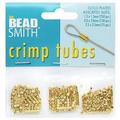 The Beadsmith Crimp Tube Assorted Variety Pack 3 Sizes 1.5mm 2mm 2.5mm 475 Pieces Gold Plated