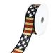 Stars and Stripes Faux Burlap Wired Ribbon 1-1/2-Inch 10-Yard Natural