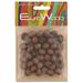 John Bead Euro Wood Beads - Dark Brown Round Large Hole 12 mm x 9.8 mm Pkg of 40