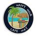 Happy Hour! Cape May New Jersey 3.5 Inch Iron Or Sew On Embroidered Fabric Badge Patch Ocean Beach Salt Life Iconic Series