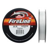 FireLine Braided Beading Thread 6lb Test and 0.006 Thick 125 Yd Crystal Clear