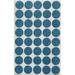 Royal Green Glitter Stickers 0.75 inch 19mm Round Blue Sticker Dots 0.75 inch Envelope Seals - 200 Pack