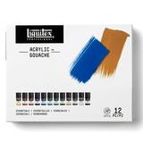 Liquitex Professional Acrylic Gouache Set 12-Colors 22ml Essential