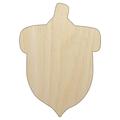 Acorn Solid Wood Shape Unfinished Piece Cutout Craft DIY Projects - 6.25 Inch Size - 1/8 Inch Thick