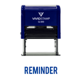 Vivid Stamp REMINDER Self Inking Rubber Stamp (Blue Ink) - Large