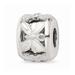 925 Sterling Silver Reflections White Enameled Butterfly Bead; for Adults and Teens; for Women and Men