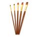 Tomshoo 5pcs Paint Brushes Set Kit Round Pointed Brushes with Nylon Hair for Artist Acrylic Aquarelle Gouache Watercolor Oil Painting for Great Art Drawing Supplies