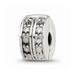 925 Sterling Silver Reflections Hinged Dotted Clip Bead; for Adults and Teens; for Women and Men