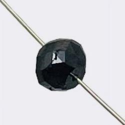 Fancy Color 0.7cts Natural Black Diamond Roundel Bead | 4x3mm | 1 Bead |