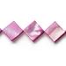 Rose Pink Mother-Of-Pearl Diamond Shell Beads Size:16x16mm