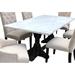 Canora Grey Gerardo Dining Table Marble/Granite/Wood in Brown/White | 30 H x 72 W x 40 D in | Wayfair 6B5092EE0044467182382D999F34ECC4