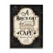 The Holiday Aisle® Black Cat Café Vintage Halloween Sign Spooky Witch by Jennifer Pugh - Graphic Art Wood in Brown | 14 H x 11 W x 1.5 D in | Wayfair