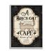 The Holiday Aisle® Cat Café Vintage Halloween Sign Spooky Witch by Jennifer Pugh - Graphic Art, Wood in Black | 20 H x 16 W x 1.5 D in | Wayfair