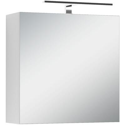 byLIVING Spiegelschrank SPREE / Korpus matt weiß mit Spiegeltüren / Hängeschrank mit