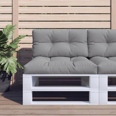 Vidaxl - Cuscino per Pallet Grigio 70x40x12 cm in Tessuto - Shopping.com