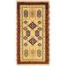 Handmade Kazak Wool Rug (India) - 2' x 4' - 2' x 4'