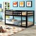 Kids Bunk Beds, YOFE Wooden Bunk Bed Twin Over Twin, Twin Bunk Bed Frame with Ladder and Guardrails, Twin Over Twin Bunk Bed No Box Spring Needed, Modern Twin Bunk Bed for Kids Room, Espresso, R7240