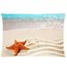 ZKGK Ocean Starfish Sea Star Beach Pillowcase Standard Size for Couch Bed 20 x 30 Inches Tropical Paradise Wave Sand Pillow Cover Case