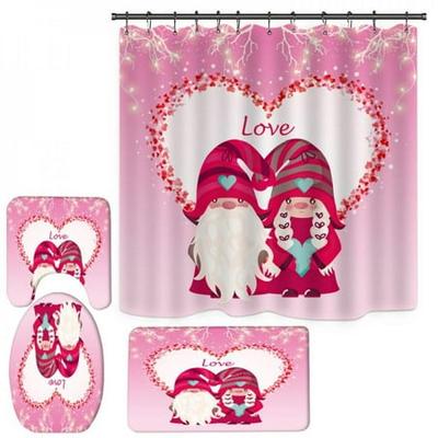 Shower Curtains Bathroom Curtain Rose, Valentines Day Shower Curtain