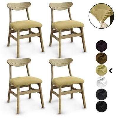 For 4 2pcs Dining Chair Covers, Dining Chair Seat Slipcovers With Ties