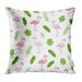 CMFUN Green Animal Tropical Flamingo Pink Trend Birds Botany Cactus Flora Floral Pillowcase Cushion Cases 20x20 inch