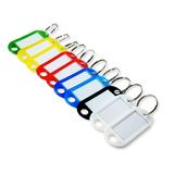 Key Tags with Split Ring & Label Window, ID Luggage Tags - Soft Plastic, Single or Assorted Colors, Many Pack Quantities by Better Crafts (White, 30 pieces)
