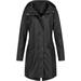 Outtop Women's Solid Rain Jacket Outdoor Hoodie Waterproof Long Coat Overcoat Windproof