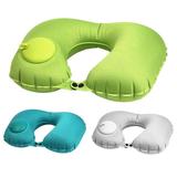 CDAR U-shaped Inflatable Foldable Neck Pillow for Office Nap Home Car Travel Airplane