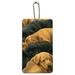 Labrador Retriever Puppies Sleeping Litter Wood Luggage Card Suitcase Carry-On ID Tag