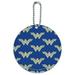 Wonder Woman Movie Blue Logo Pattern Round Luggage ID Tag Card Suitcase Carry-On