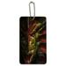 Evil Dragon Lair of Shadows Fantasy Wood Luggage Card Suitcase Carry-On ID Tag