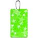 Stars Lime Green ID Tag Luggage Card for Suitcase or Carry-On