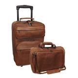 Amerileather 8002-2 2-Piece Carry-On Luggage Set - Brown