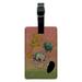 Adventure Time Finn and Jake Attack Friends Rectangle Leather Luggage Card Suitcase Carry-On ID Tag