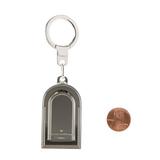 Louis Vuitton Luggage Tag Silver Keychain Bag Charm 10la530