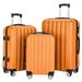 lzndeal 3-In-1 Multifunctional Large Capacity Traveling Storage Suitcase Luggage Set Orange