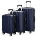 Veryke 3 Piece Multifunctional Luggage Set, Traveling Suitcase Set of 3 - (20/24/28)" - Navy Blue