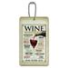 Wine From Around the World Luggage Card Suitcase Carry-On ID Tag