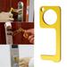 MASCARRY-No Touch Door Opener Tool Clean Key Touchless Handheld Keychain Tool Door Opener Contactless Safety Smart Key Tool(Yellow/1PCS)