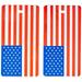 Lewis N. Clark 2-Pack American Flag Luggage Tag, American Flag, One Size
