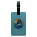 Sailfish Billfish Fishing Deep Sea Sport Rectangle Leather Luggage Card Suitcase Carry-On ID Tag