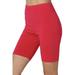 Five-Point Yoga Pants,Women'S S~3X Mid Thigh Stretch Cotton Active Bermuda Biker Short Leggings
